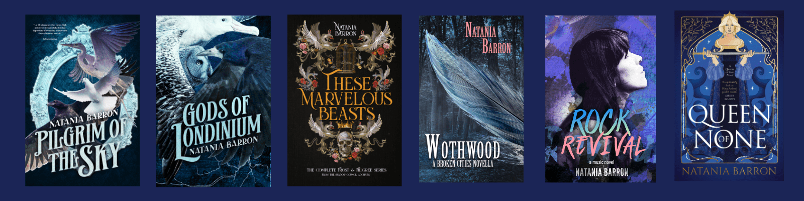 Books by fantasy author and fashion historian Natania Barron